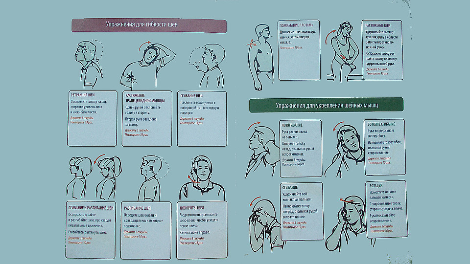 Лечебная физкультура для шейного отдела