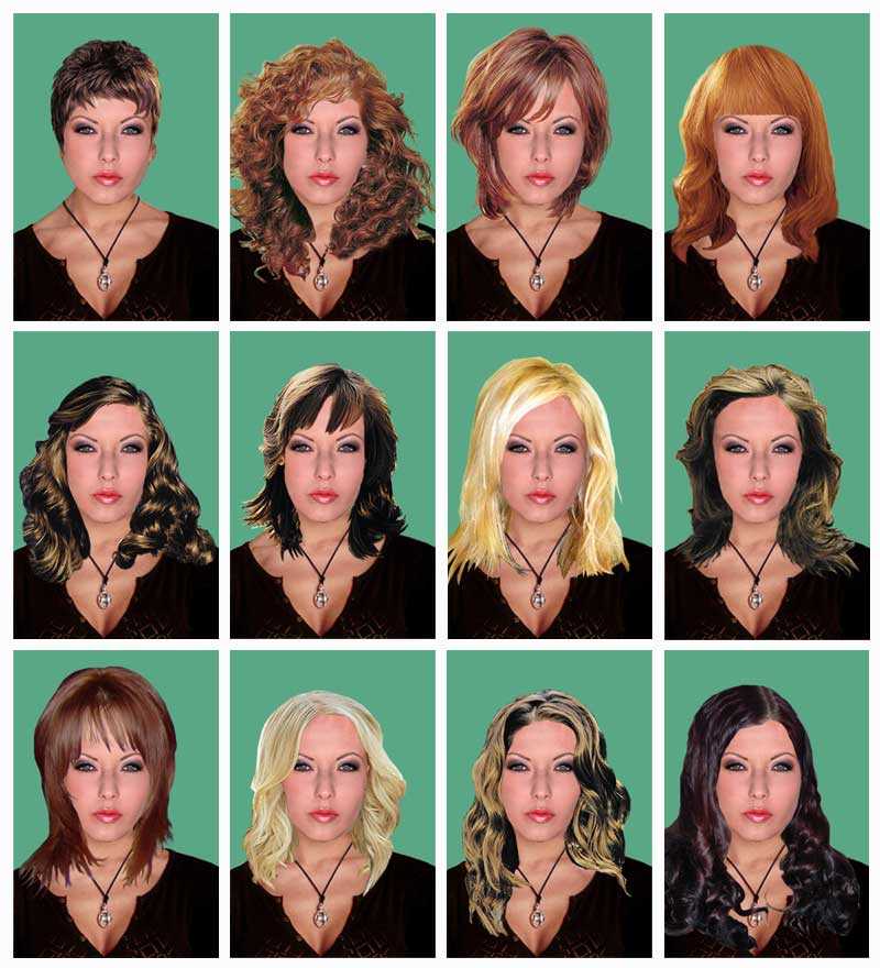 Как примерить цвет волос к лицу по фото