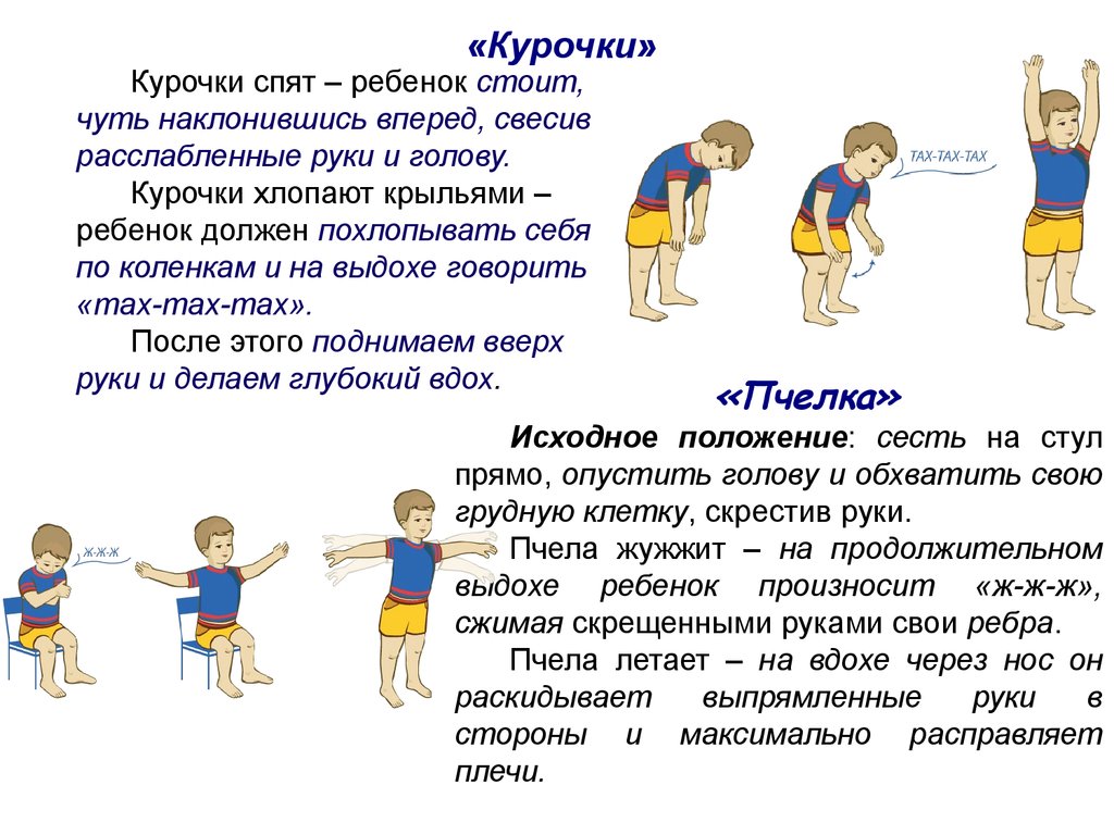 Упражнения на дыхания с картинками