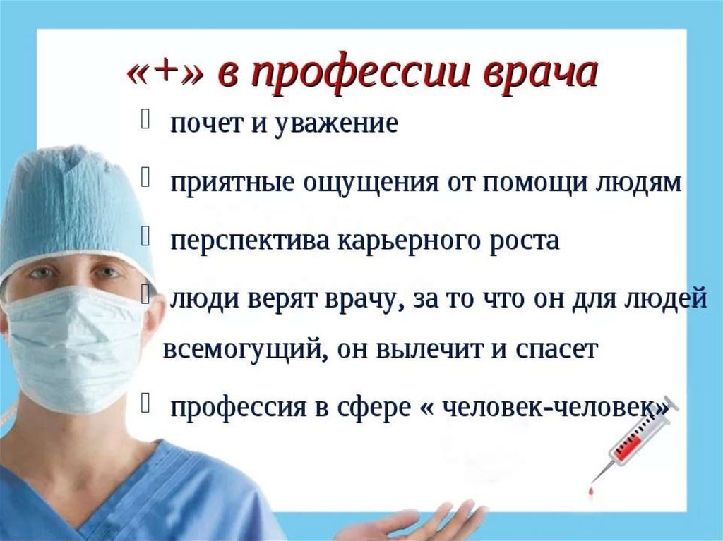 Презентация профессия врача для 2 класса