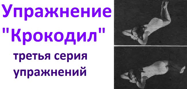 Гимнастика крокодил для позвоночника в картинках с описанием