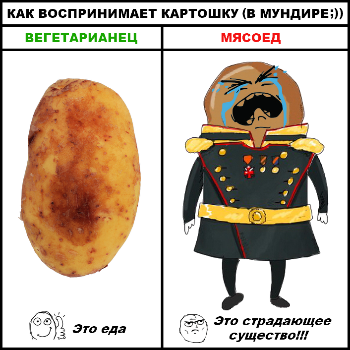 Картошка в мундире рисунок