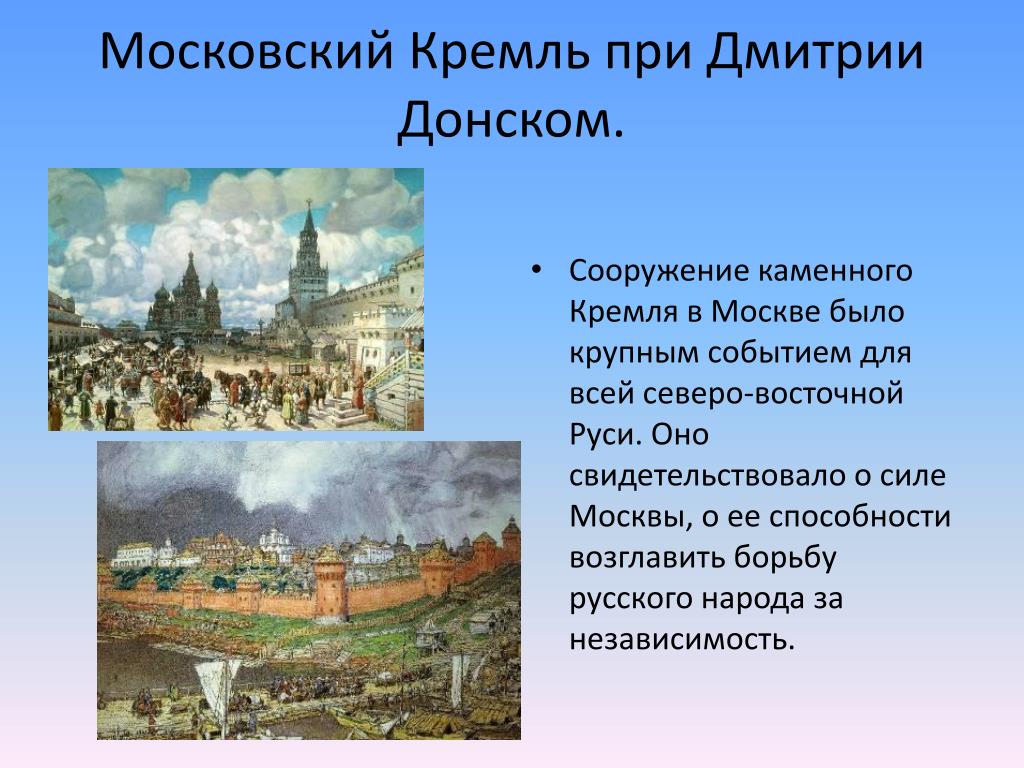 Как изменялся облик московского кремля в 14 веке проект