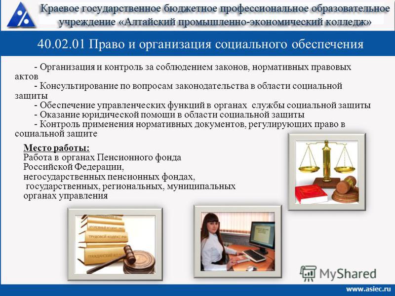 Право и организация соц обеспечения презентация