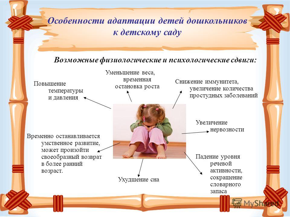 Детская процесса. Особенности адаптации ребенка. Признаки адаптации ребенка. Особенности адаптации детей к ДОУ. Характеристика адаптации ребенка в детском саду.