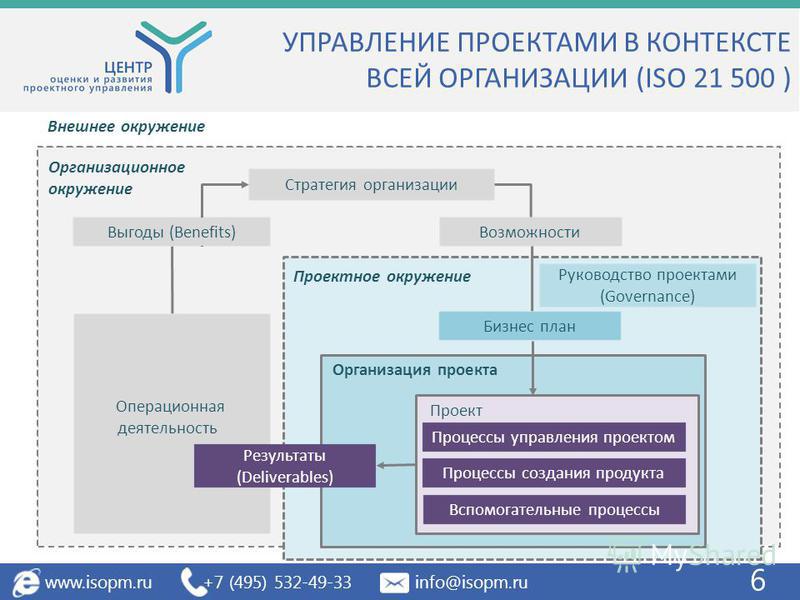 Проект деятельности организации