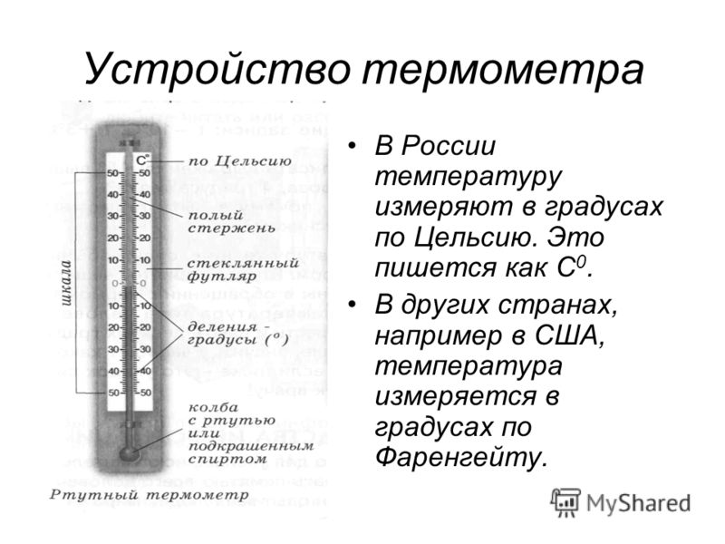 Презентация измерение температуры