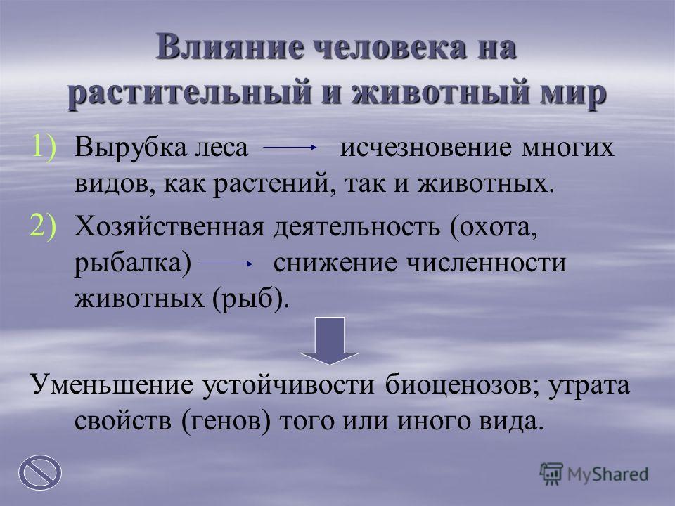 Влияние человека на животных презентация 7 класс биология