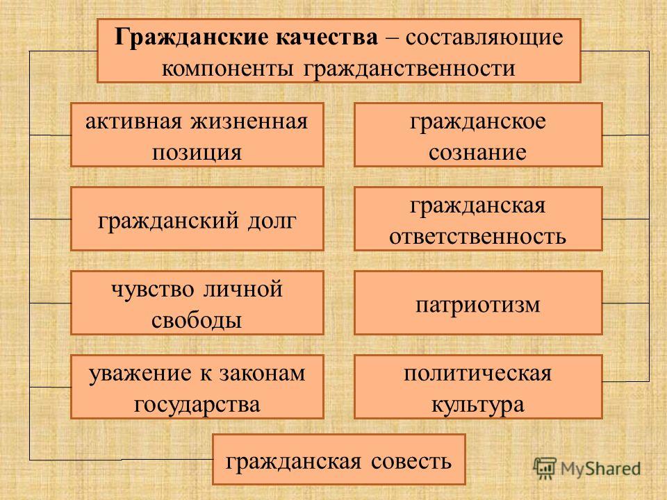 Общество гражданские качества личности