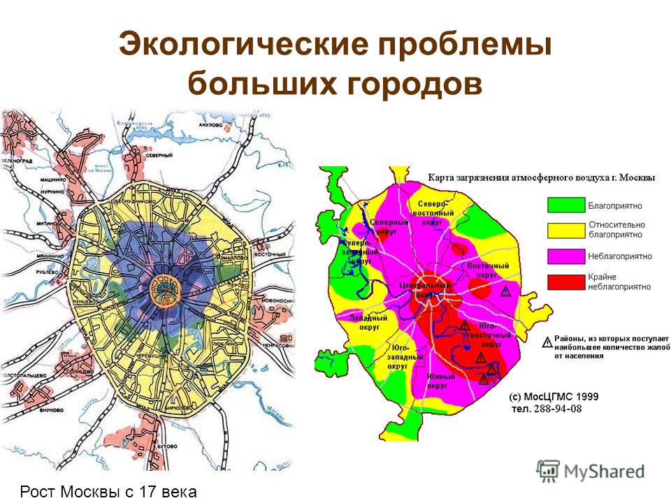 Карта экологических проблем