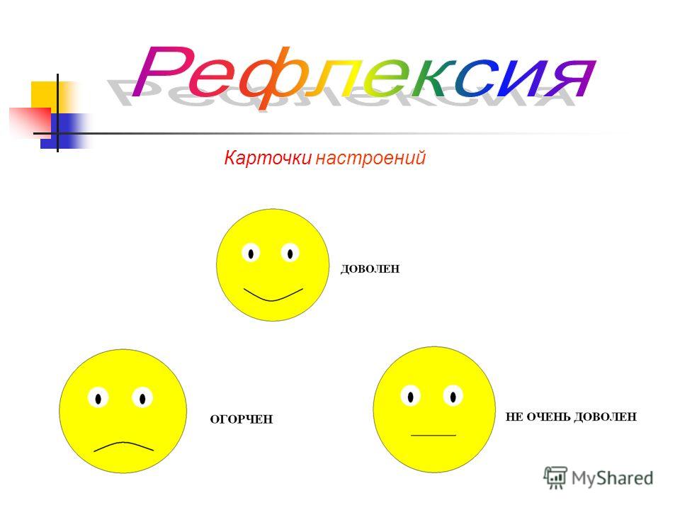 Картинки для рефлексии на уроке в начальной школе