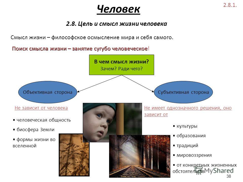 Смысл человека в обществе