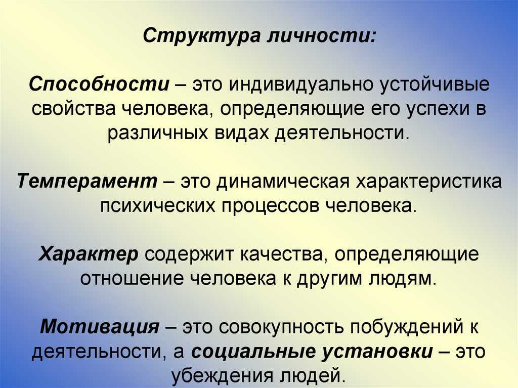 Темперамент и личность в психологии презентация