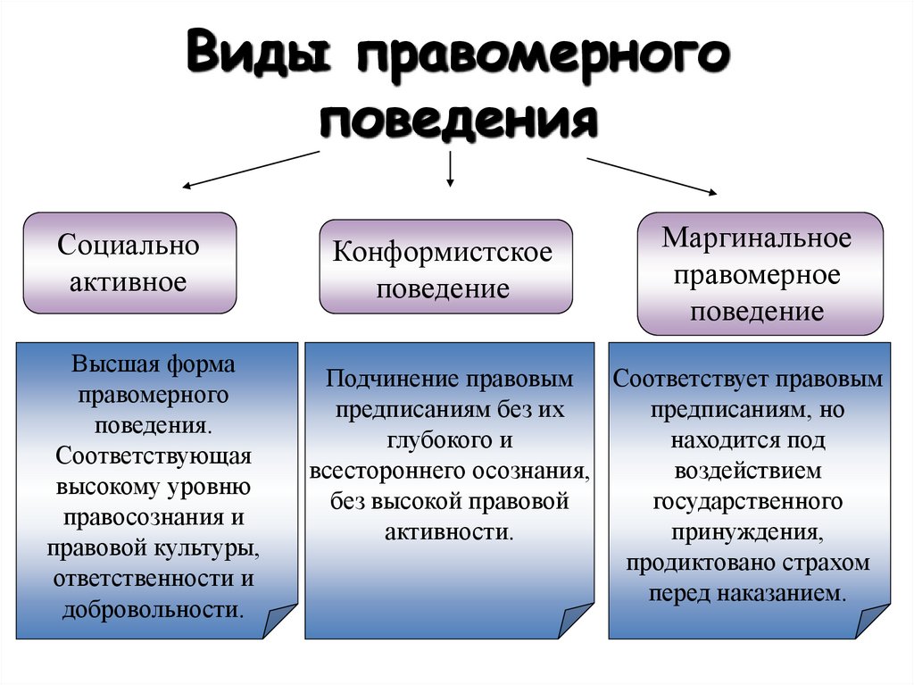 Ожидаемые образцы поведения