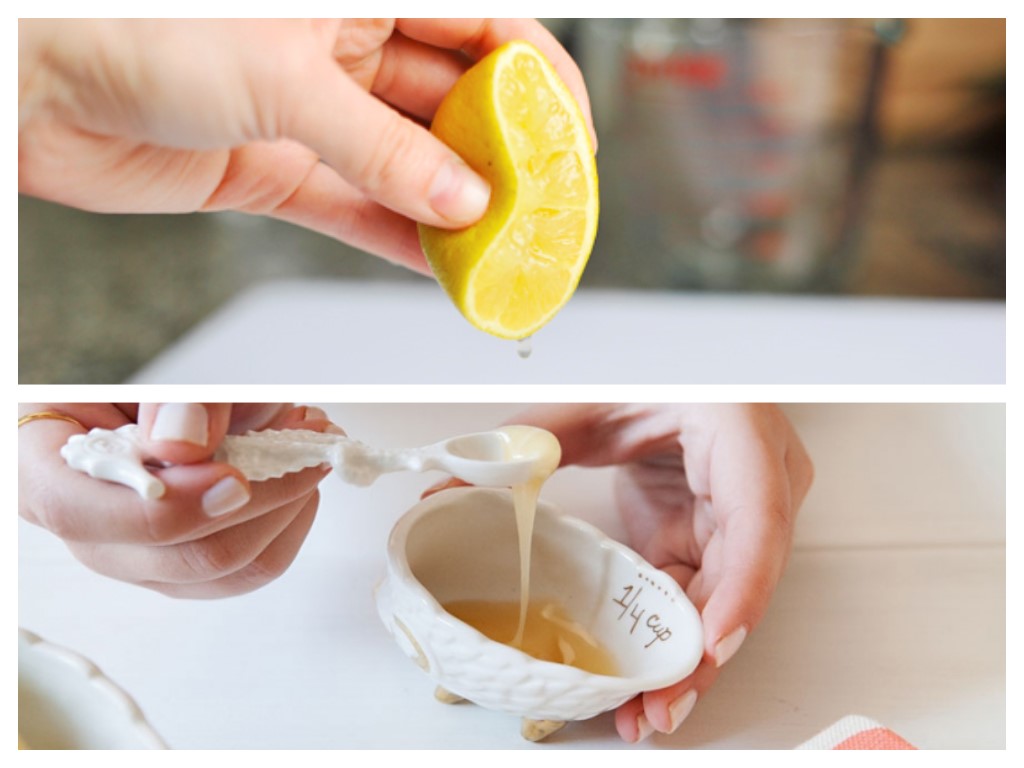 Маска лимонным соком