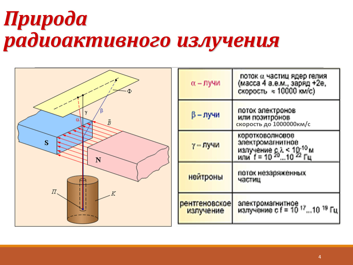 На рисунке излучение радиоактивного вещества исследуется в магнитном поле какие лучи отклоняются