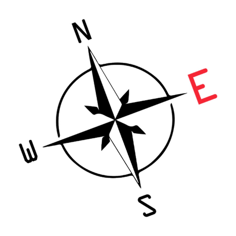 Компас рисунок на английском